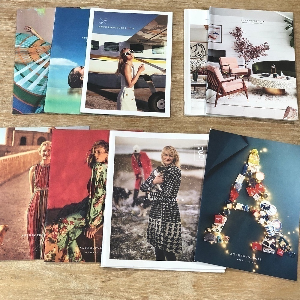 ANTHROPOLOGIE Archival Lot of 10 Catalogues, 2017
